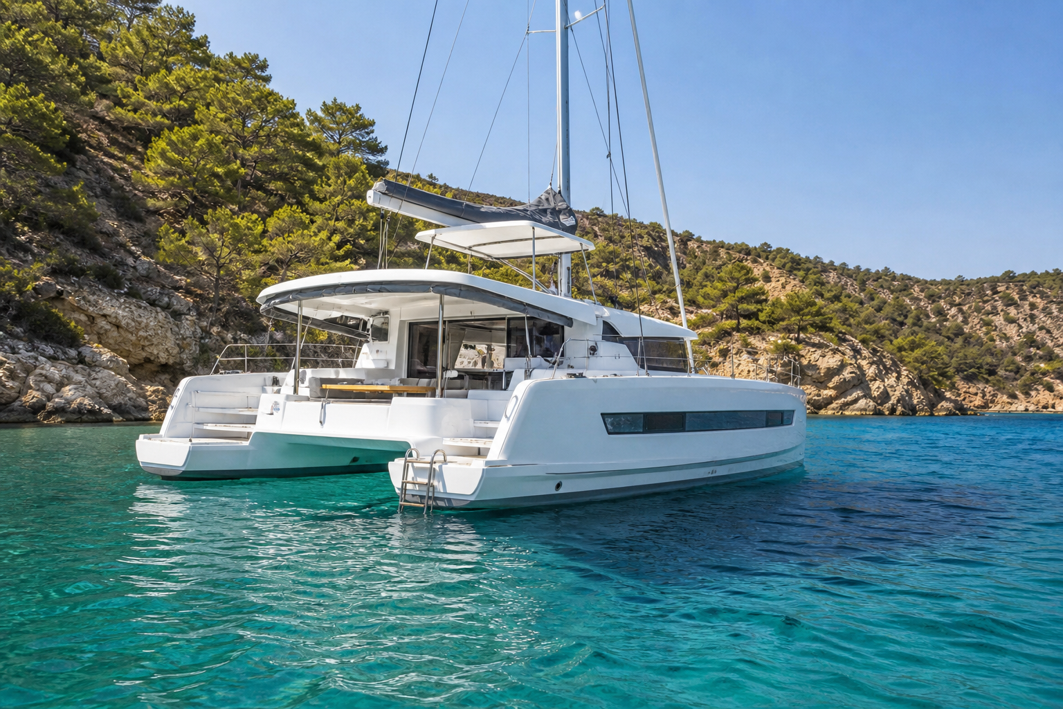 Luxury Crewed Catamaran Bodrum in Bodrum